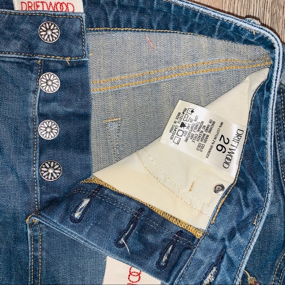 NWT Driftwood | Stef Denim Embroidered Skirt - Picture 5 of 9